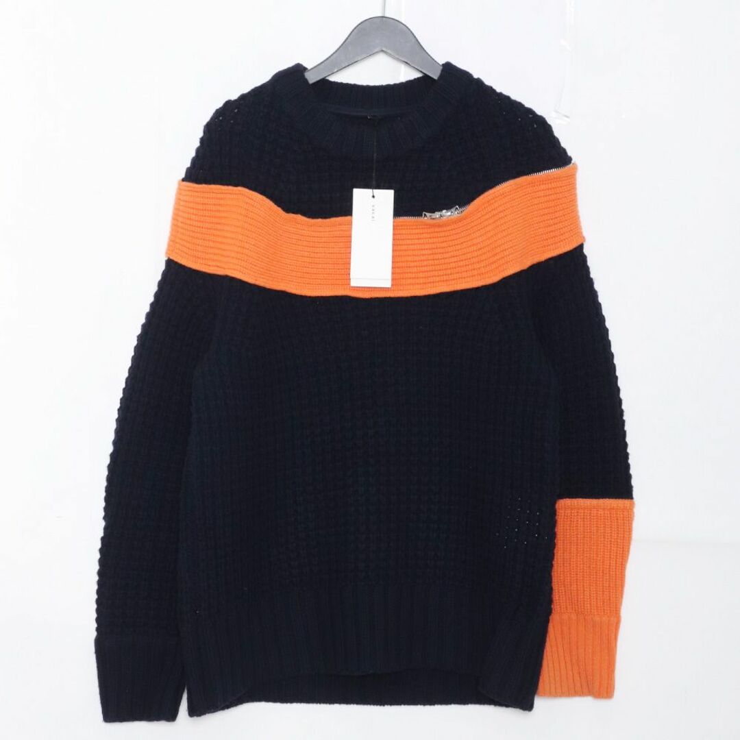 ニット/セータータグ付き sacai ZIP ATTACHMENT KNIT サイズ2