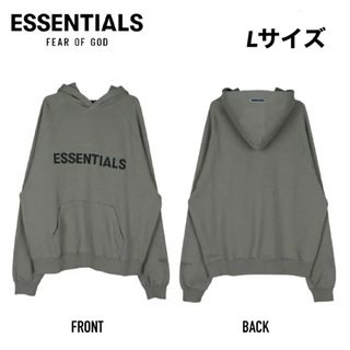 ESSENTIALS フーディー チャコール XL