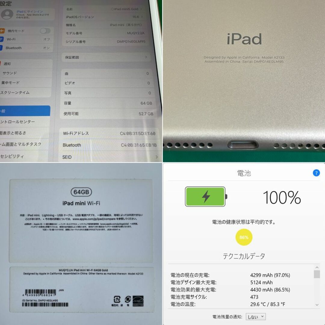 iPad - ◇Apple Penセット◇iPad mini(第5世代)Wi-Fi 64GBの通販 by