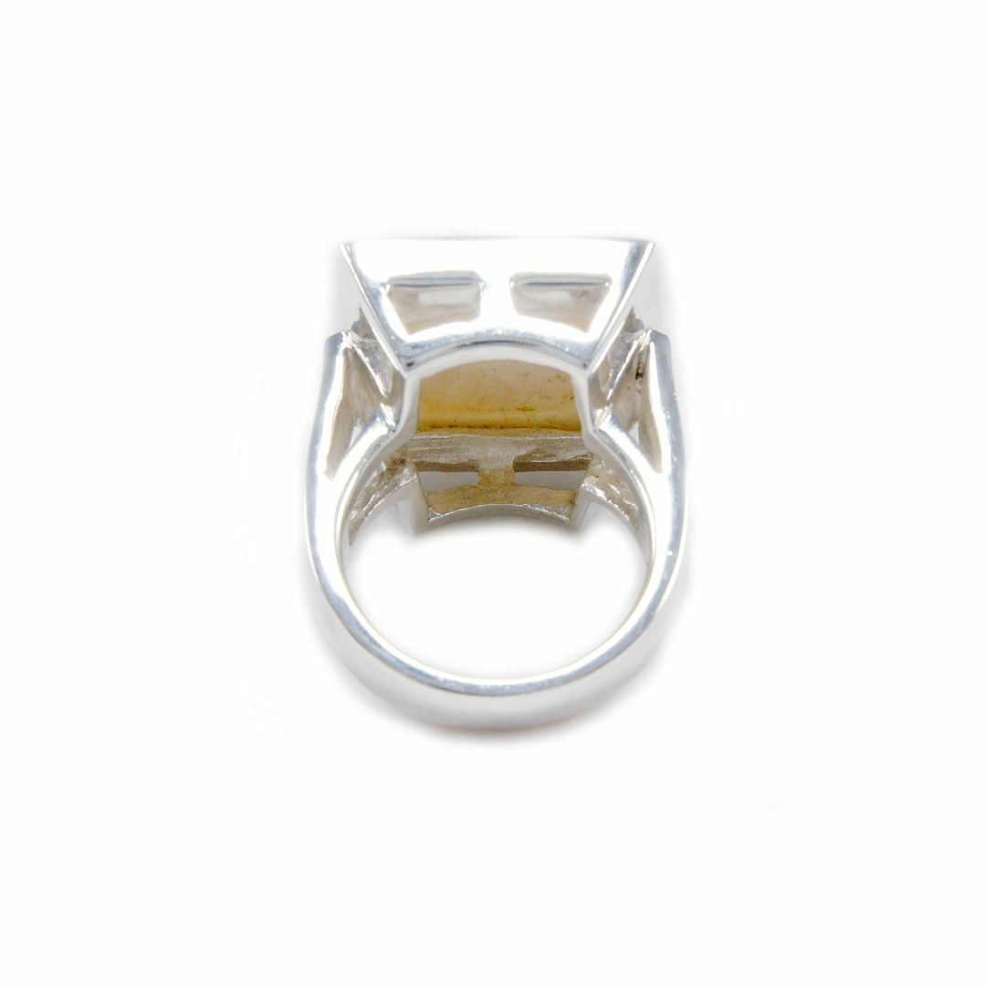 ホワイトマザー・オブ・パール シェル 925シルバーリング PR-025WT レディースのアクセサリー(リング(指輪))の商品写真