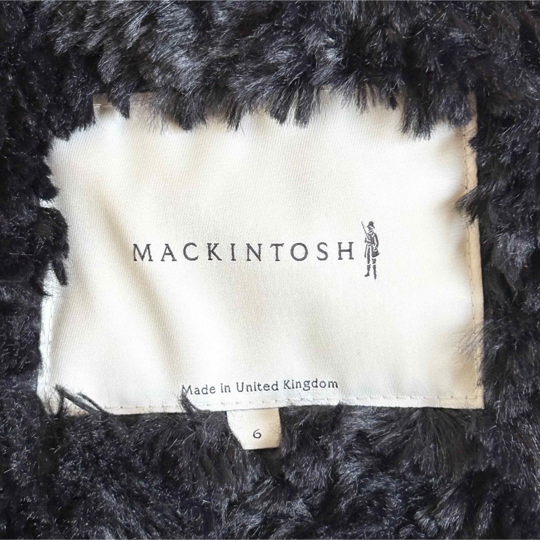 【美品】MACKINTOSH キルティングフーデッドコート 黒　6