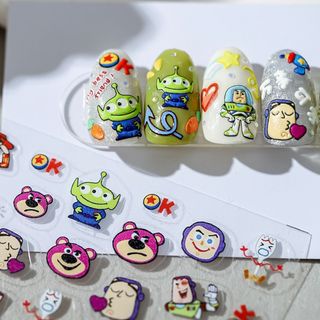 ネイルシール ネイルステッカー ぷっくり 3Dネイル トイ・ストーリー