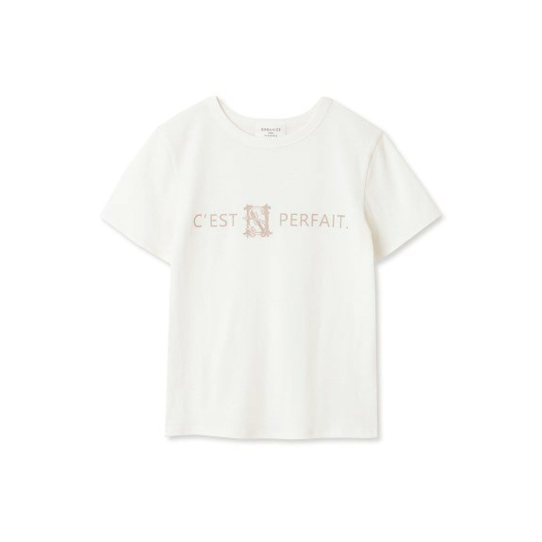 SNIDEL(スナイデル)のにじいろ様　SNIDEL ORGANICSコンパクトロゴＴシャツ レディースのトップス(Tシャツ(半袖/袖なし))の商品写真