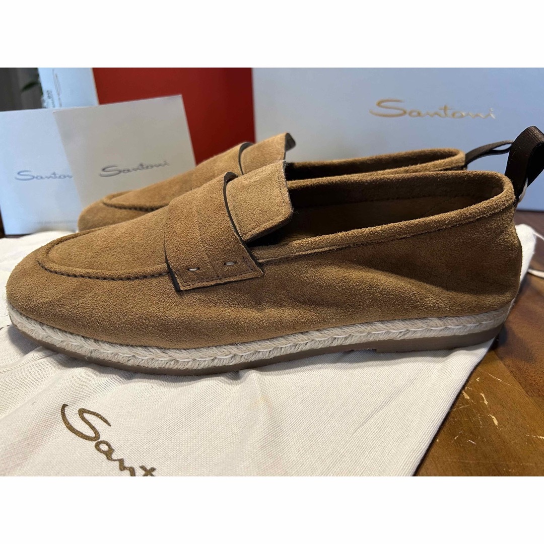 santoni サントーニ ドライビングシューズ モカシン スリッポン ローファ