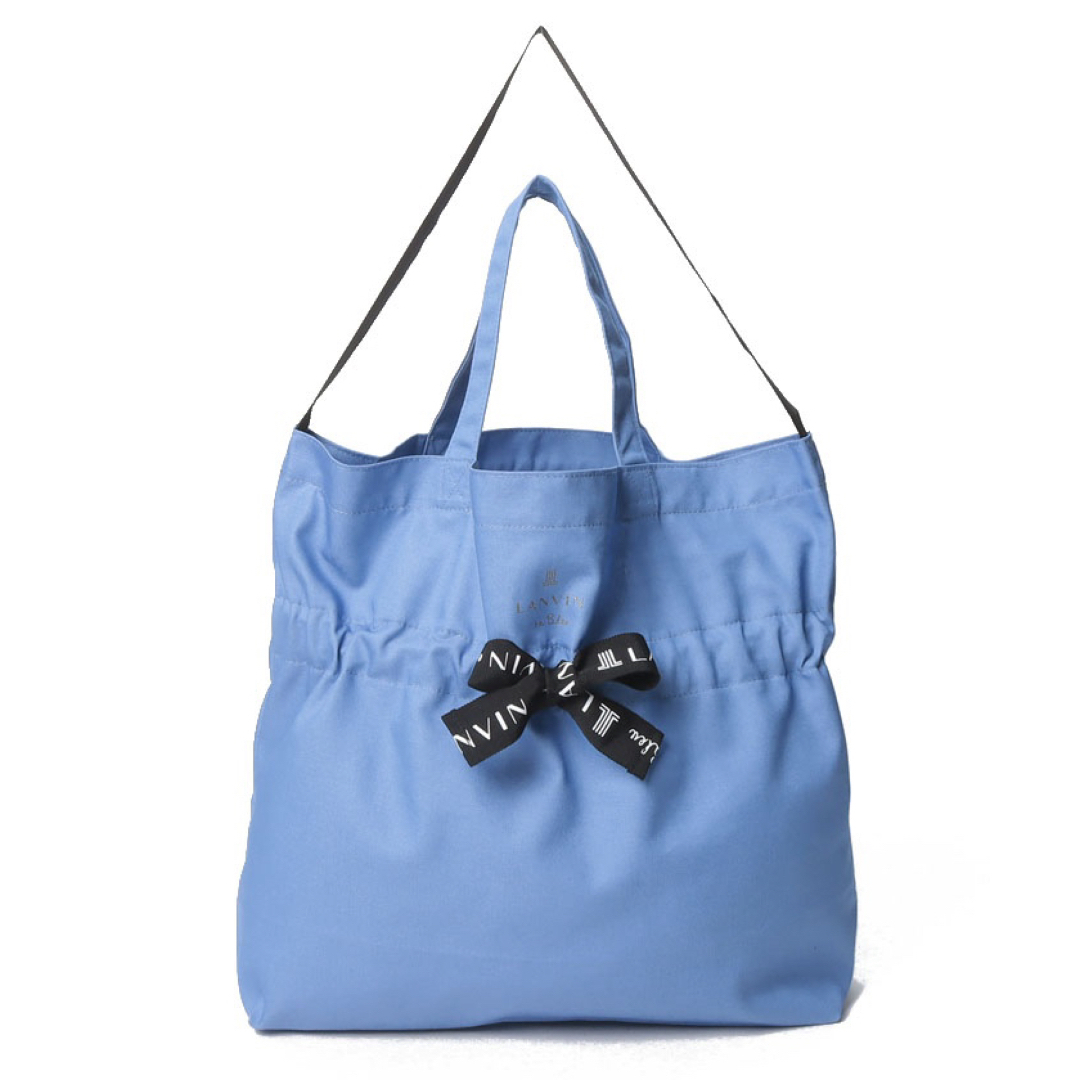 LANVIN en Bleu(ランバンオンブルー)のエコバッグ　サリー　ブルー レディースのバッグ(エコバッグ)の商品写真