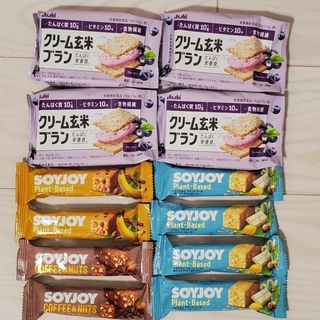 アサヒ(アサヒ)のクリーム玄米ブラン、SOYJOY(ビタミン)