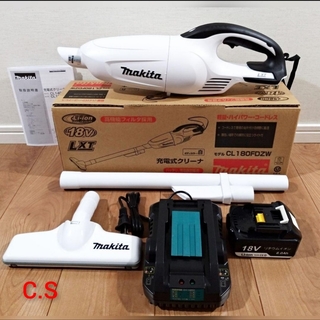 マキタ(Makita)の新品・未使用 マキタ 18V充電式クリーナー 充電器セット CL180FDZW(掃除機)