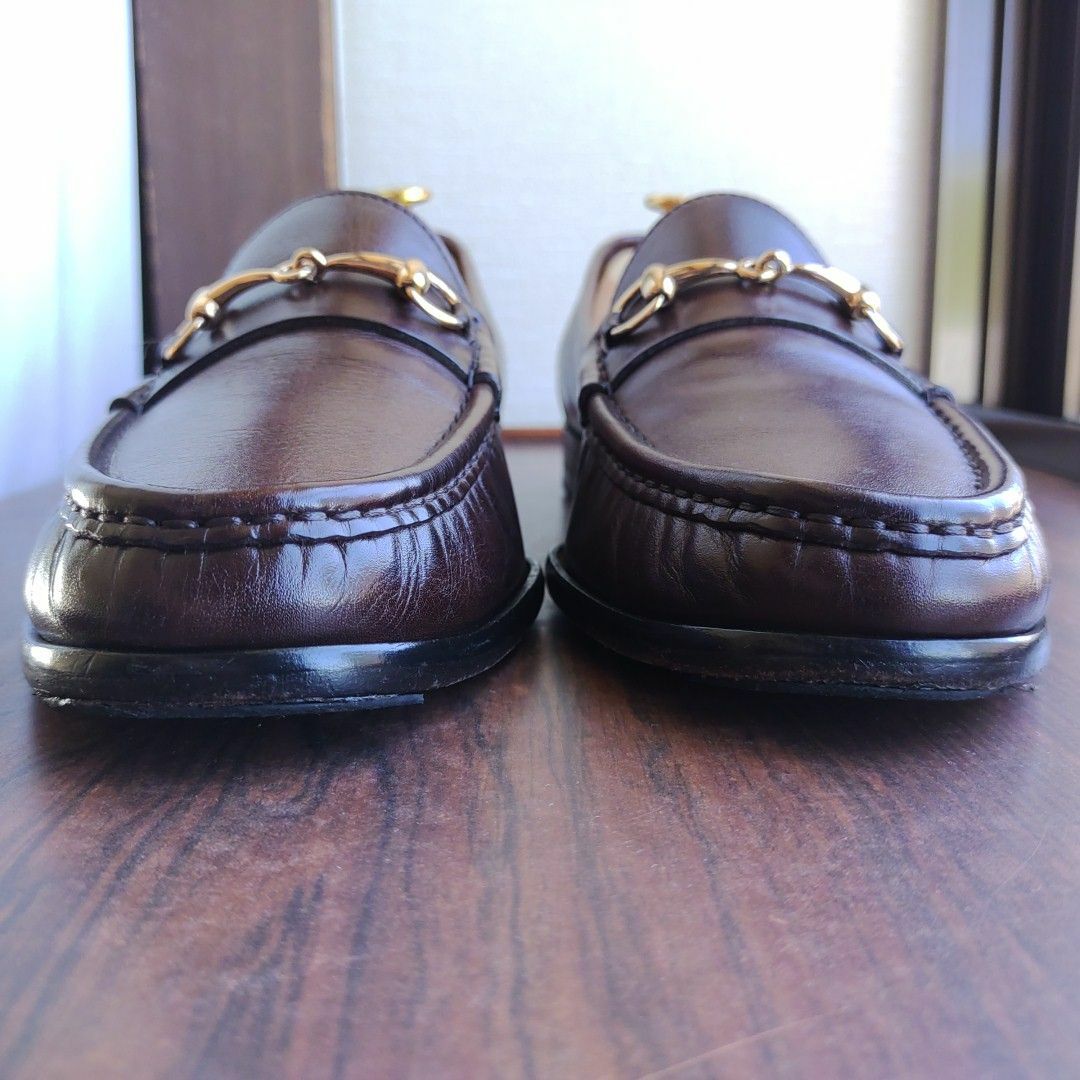 コールハーン ビットローファー US10.5 28.5cm 革靴 茶 ブラウン-