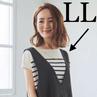 シマムラ(しまむら)の新品♡星玲奈コラボ　大人気完売！肩ボタンフレンチスリーブプルオーバー　LL(カットソー(半袖/袖なし))