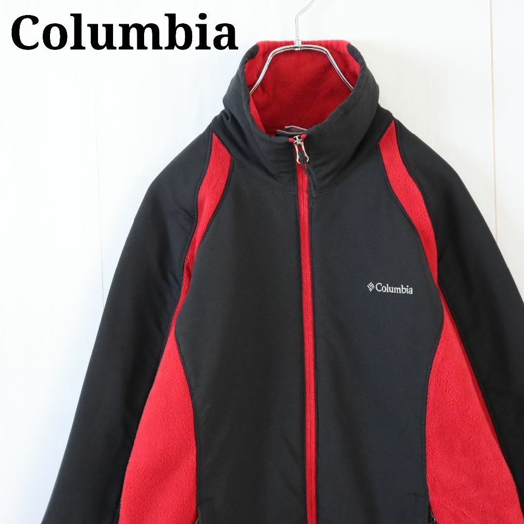 Columbia コロンビア デナリタイプ 刺繍ロゴ グレー L フリース-