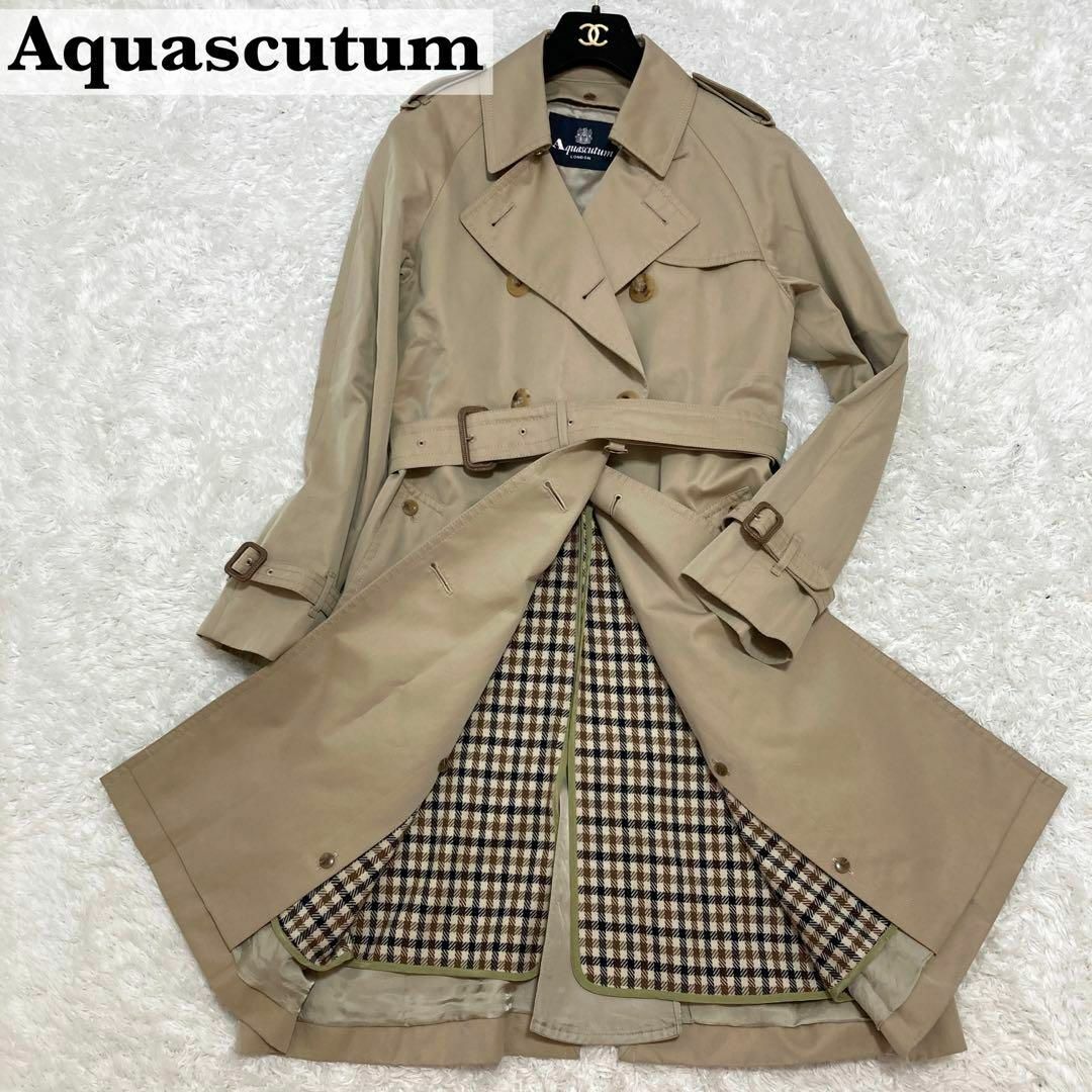 AQUA SCUTUM - 美品 アクアスキュータム ライナー付き トレンチコート