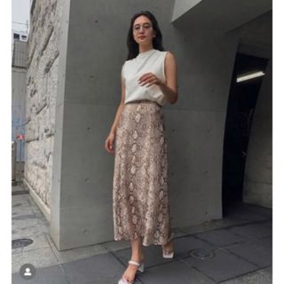 アメリヴィンテージ(Ameri VINTAGE)のAmeri VINTAGE PYTHON LACE SKIRT(ロングスカート)