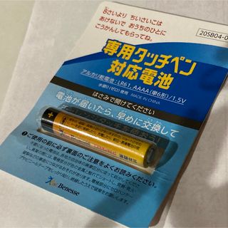 ベネッセ(Benesse)のチャレンジパッド　Next タッチペン対応電池　単６電池(その他)