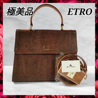 ✨化粧箱付き✨極美品✨ETRO　エトロ　ペイズリー柄　ハンドバッグ　ショルダー