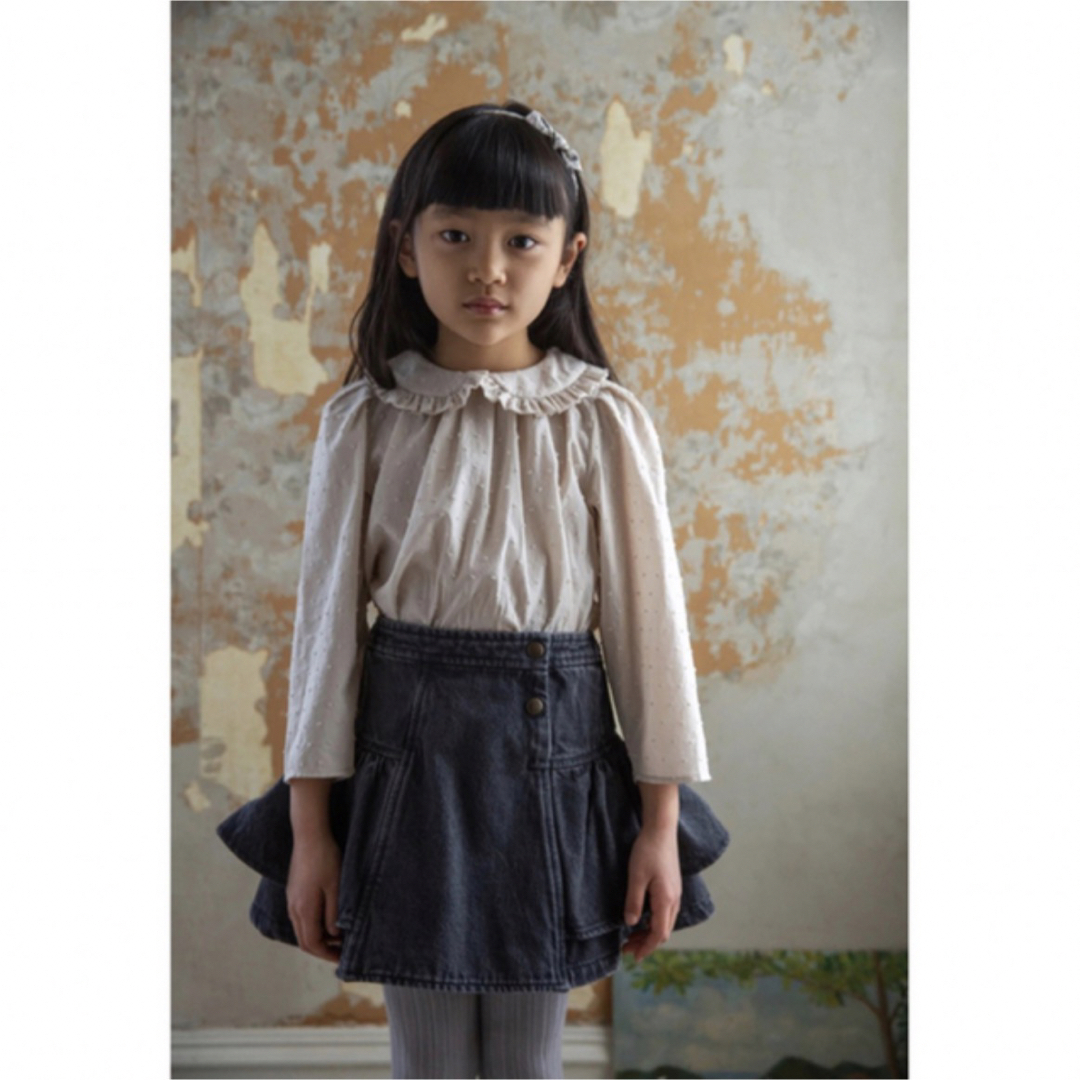 SOOR PLOOM(ソーアプルーム)のSOOR  PLOOM  Molly Skirt，Black Denim　5yr キッズ/ベビー/マタニティのキッズ服女の子用(90cm~)(スカート)の商品写真