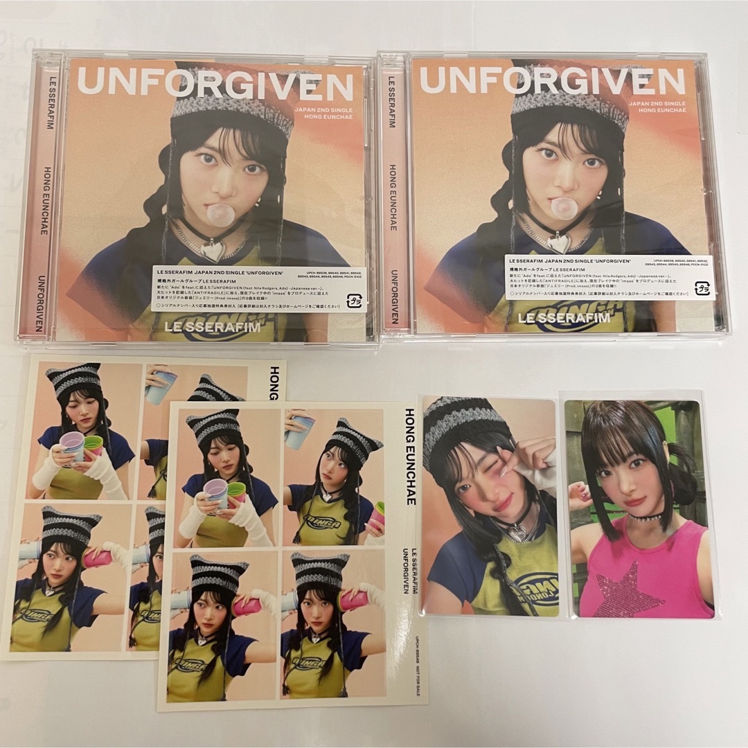 LE SSERAFIM(ルセラフィム)のLESSERAFIM UNFORGIVEN jp ソロジャケ ウンチェ　セット エンタメ/ホビーのCD(K-POP/アジア)の商品写真