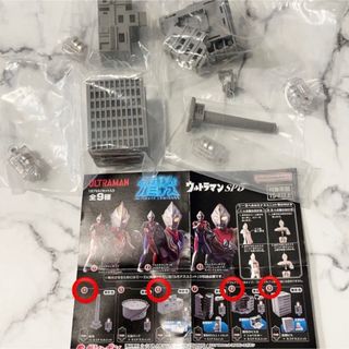 バンダイ(BANDAI)のウルトラマン アルティメットルミナス ガチャガチャ ビル4つセット(特撮)