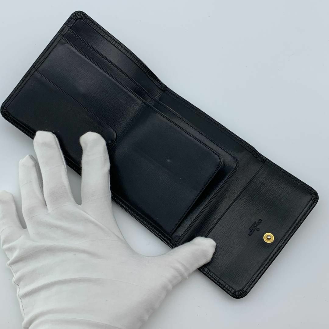 ✨貴重✨ルイヴィトン エピ ビエカルトクレディ Wホック 折り財布 黒