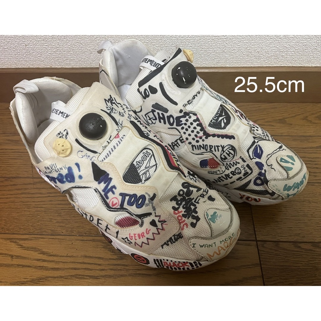 VETEMENTS Reebok  落書きポンプ