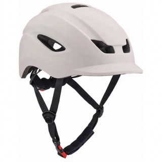 自転車 ヘルメット 軽量 耐衝撃 通気性 頭囲約57-62cm ベージュ(ヘルメット/シールド)