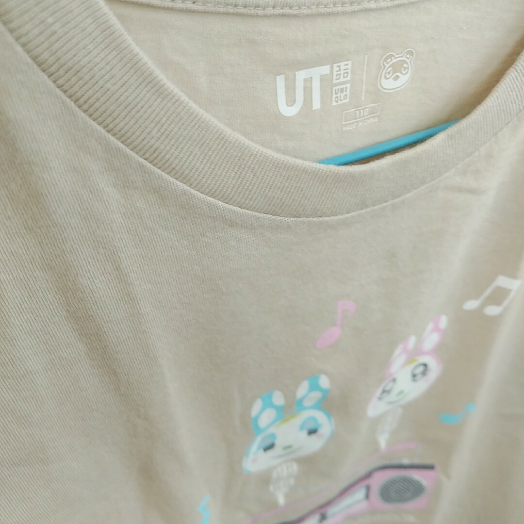 UNIQLO(ユニクロ)のユニクロ　あつ森　女の子　半袖　Tシャツ110㎝ キッズ/ベビー/マタニティのキッズ服女の子用(90cm~)(Tシャツ/カットソー)の商品写真