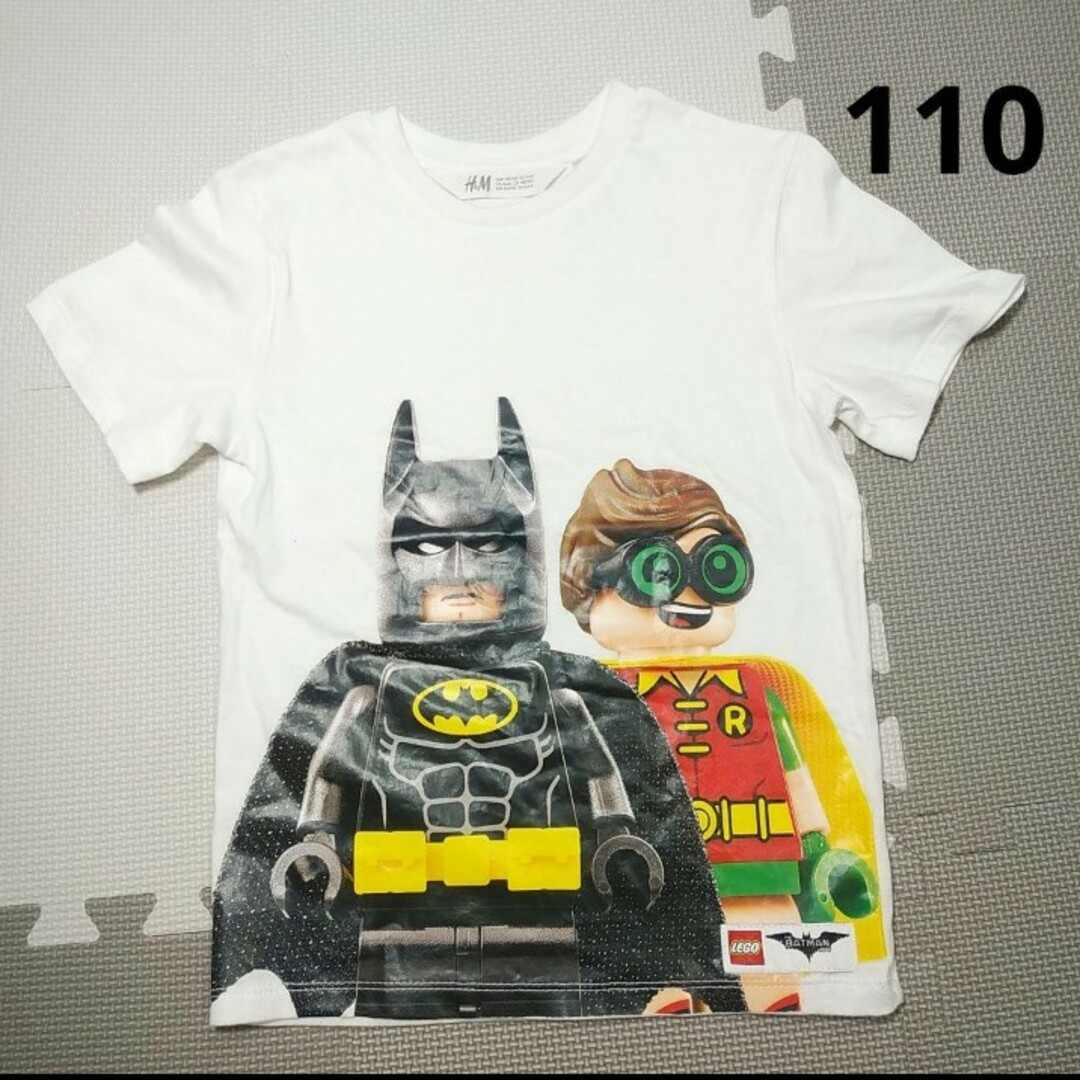 H&M(エイチアンドエム)のH＆M　キッズ　半袖　Tシャツ　LEGO　バットマン　110㎝ キッズ/ベビー/マタニティのキッズ服男の子用(90cm~)(Tシャツ/カットソー)の商品写真
