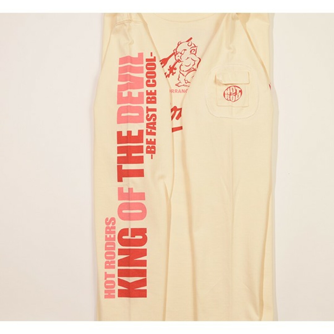 TEDMAN(テッドマン)のテッドマン/ロンT/ホワイト/TDLS-358/エフ商会/カミナリモータース メンズのトップス(Tシャツ/カットソー(七分/長袖))の商品写真