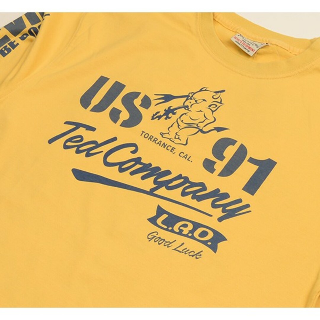 TEDMAN(テッドマン)のテッドマン/ロンT/カスタード/TDLS-358/エフ商会/カミナリモータース メンズのトップス(Tシャツ/カットソー(七分/長袖))の商品写真