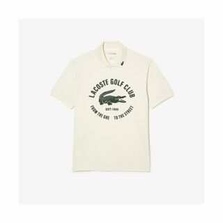 ラコステ(LACOSTE)の【ホワイト】オーバーサイズプリントゴルフポロシャツ(その他)