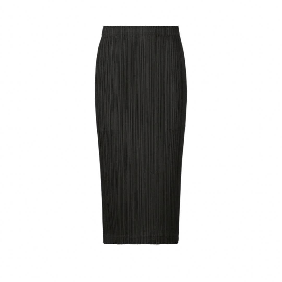 PLEATS PLEASE ISSEY MIYAKE(プリーツプリーズイッセイミヤケ)のpleats please JG375 thicker bottom黒3サイズ レディースのスカート(ロングスカート)の商品写真