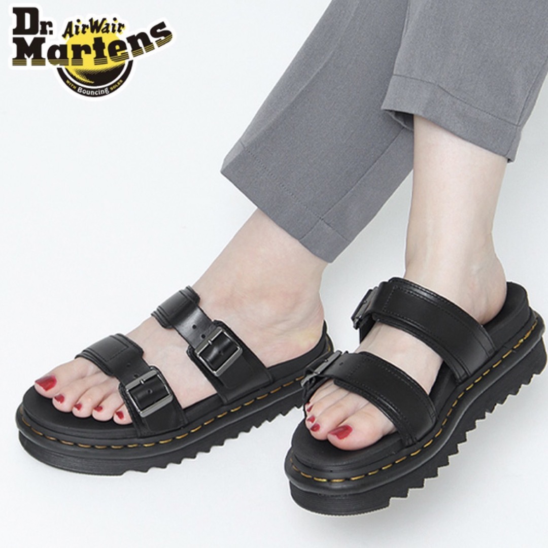 ドクターマーチン dr.martens サンダル 厚底 本革 マイルズ スライド