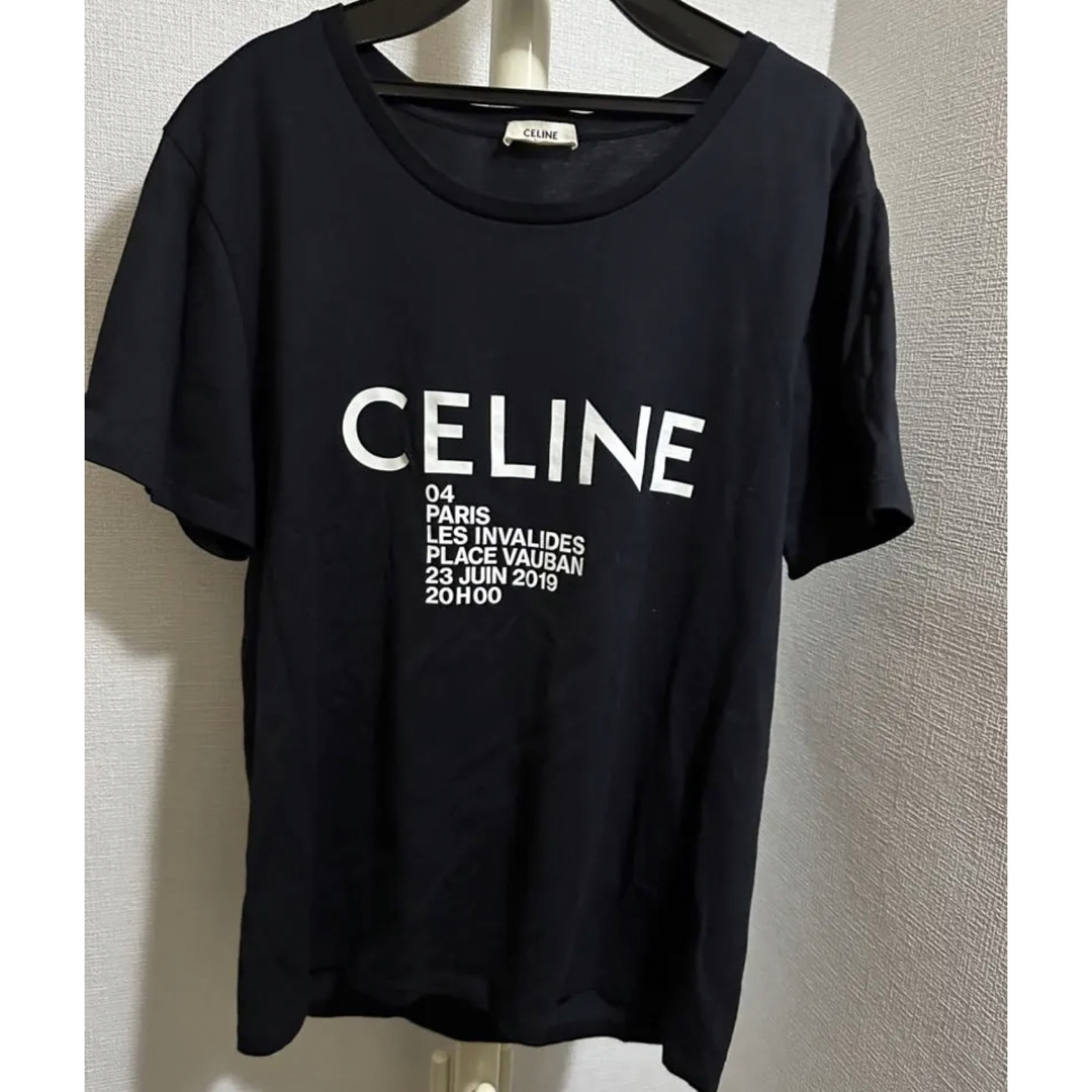 美品 CELINE セリーヌ Tシャツ 半袖 ブラック Lサイズ