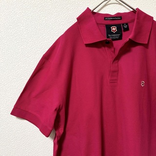 ビクトリノックス(VICTORINOX)のビクトリノックス レッド 半袖 ポロシャツ メンズ(ポロシャツ)