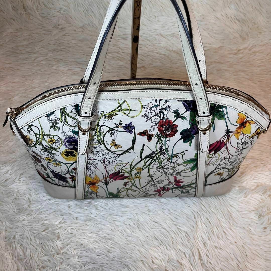 Gucci - 美品✨GUCCI 2way フローラル トートバッグ 花柄 ショルダーの