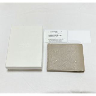 マルタンマルジェラ(Maison Martin Margiela)のメゾン　マルジェラ　4ステッチ　折り財布　ベージュ(財布)