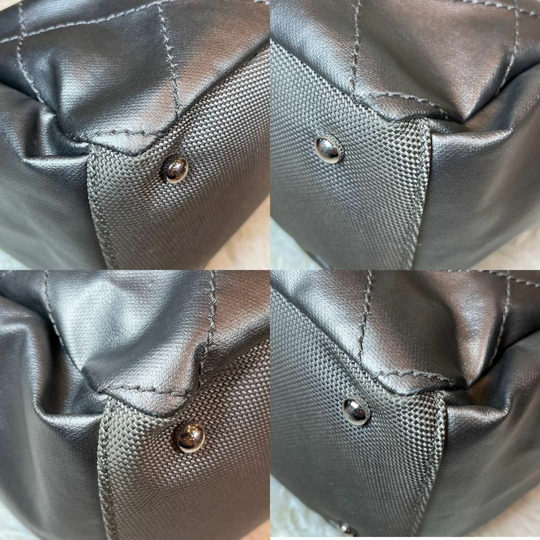 美品✨シャネル パリビアリッツ ワンショルダー マトラッセ シルバー 肩掛け