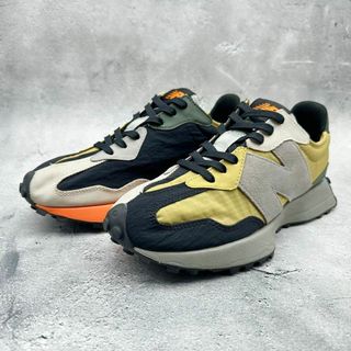 ニューバランス(New Balance)の【極美品】ニューバランス MS327 カーキ スエード ナイロン シワ加工(スニーカー)