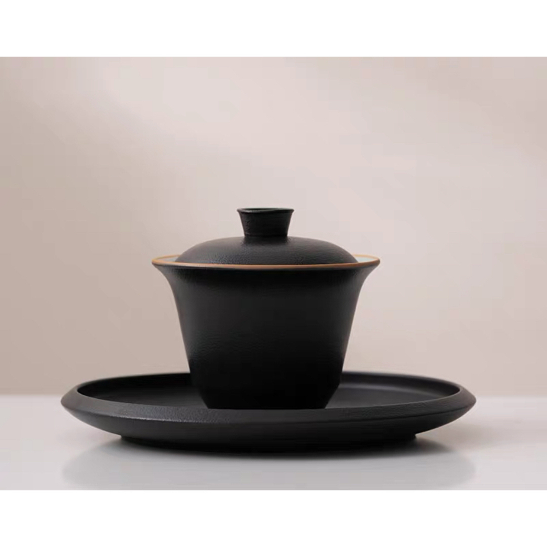 120ml材質蓋碗　茶杯セット おしゃれ　耐熱磁陶器製の中国茶器 1客