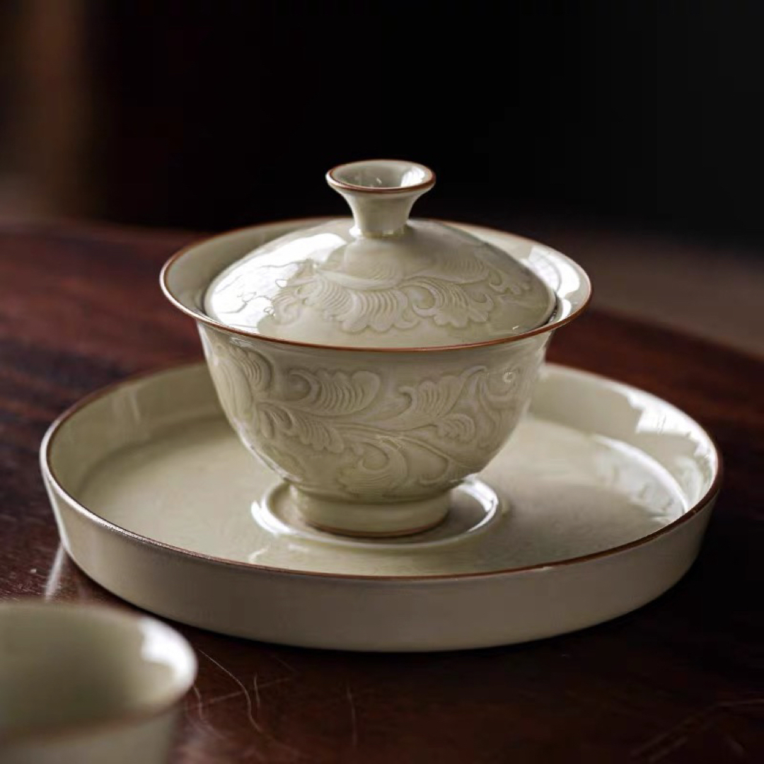 蓋碗　茶杯セット おしゃれ　耐熱磁陶器製の中国茶器 1客