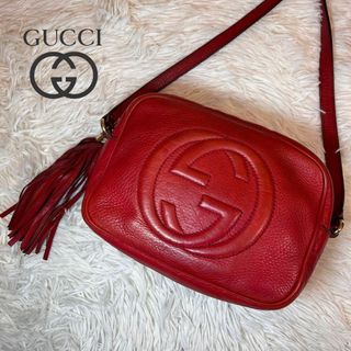 Gucci - 美品✨GUCCI インターロッキング ショルダー フリンジ
