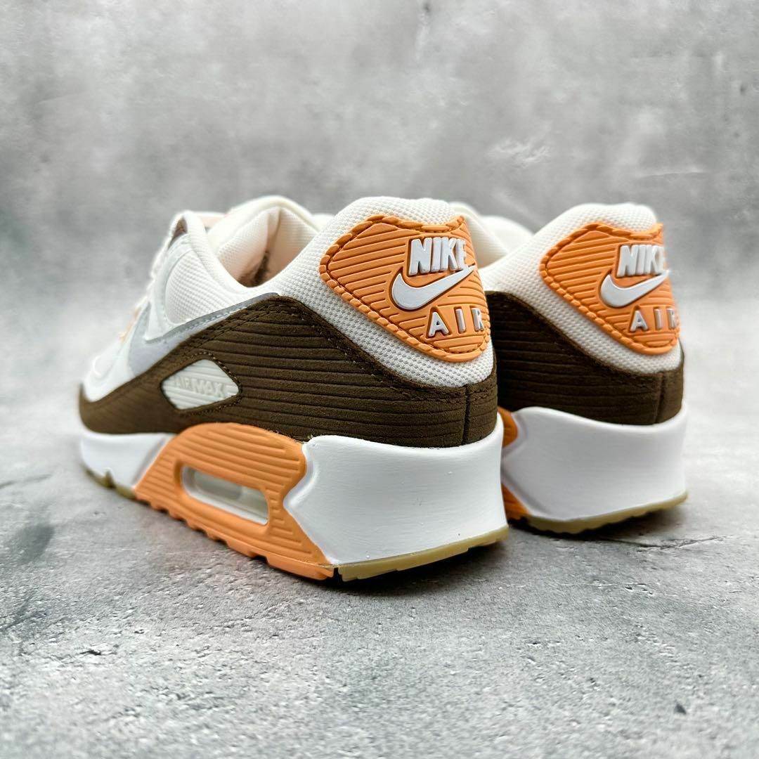 未使用】NIKE エアマックス90 WMNS ホワイト コーデュロイ スエード