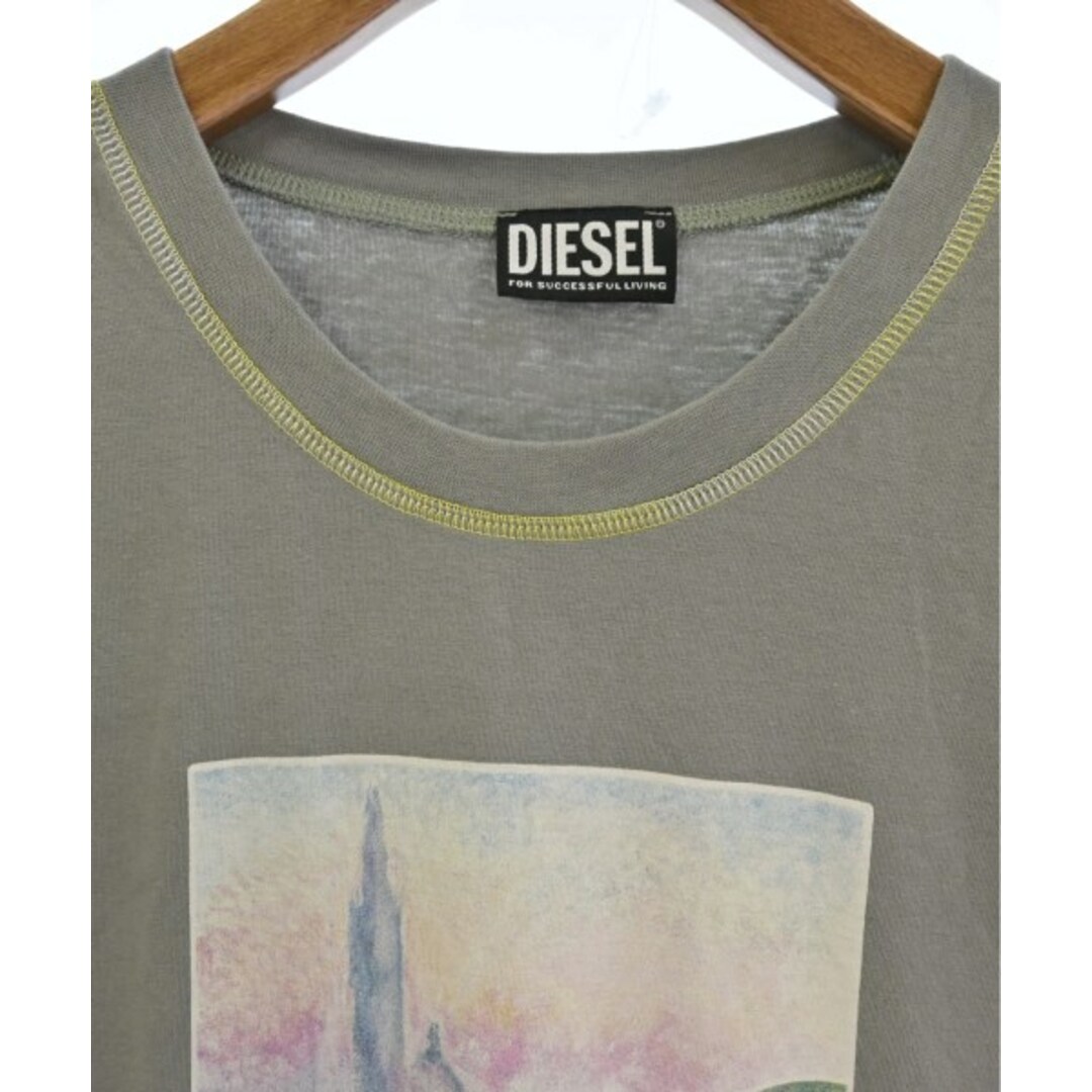 DIESEL(ディーゼル)のDIESEL ディーゼル ワンピース L グレーx黄等 【古着】【中古】 レディースのワンピース(ひざ丈ワンピース)の商品写真