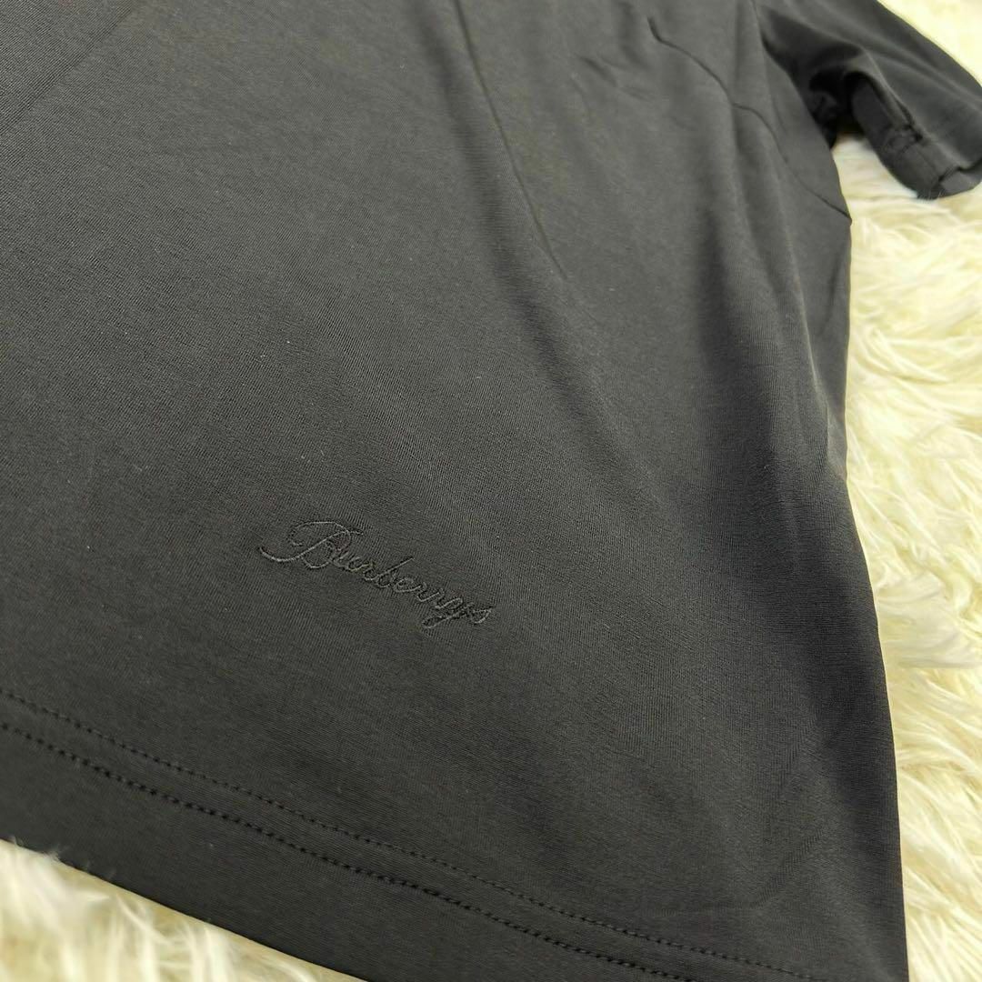 BURBERRY(バーバリー)のバーバリー 半袖 カットソー レディース 婦人 ロゴ 新品未使用タグ付きVネック レディースのトップス(Tシャツ(半袖/袖なし))の商品写真