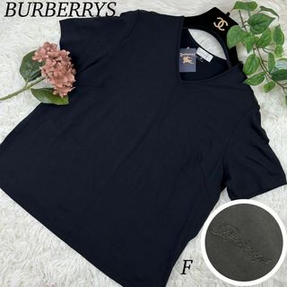 バーバリー(BURBERRY)のバーバリー 半袖 カットソー レディース 婦人 ロゴ 新品未使用タグ付きVネック(Tシャツ(半袖/袖なし))