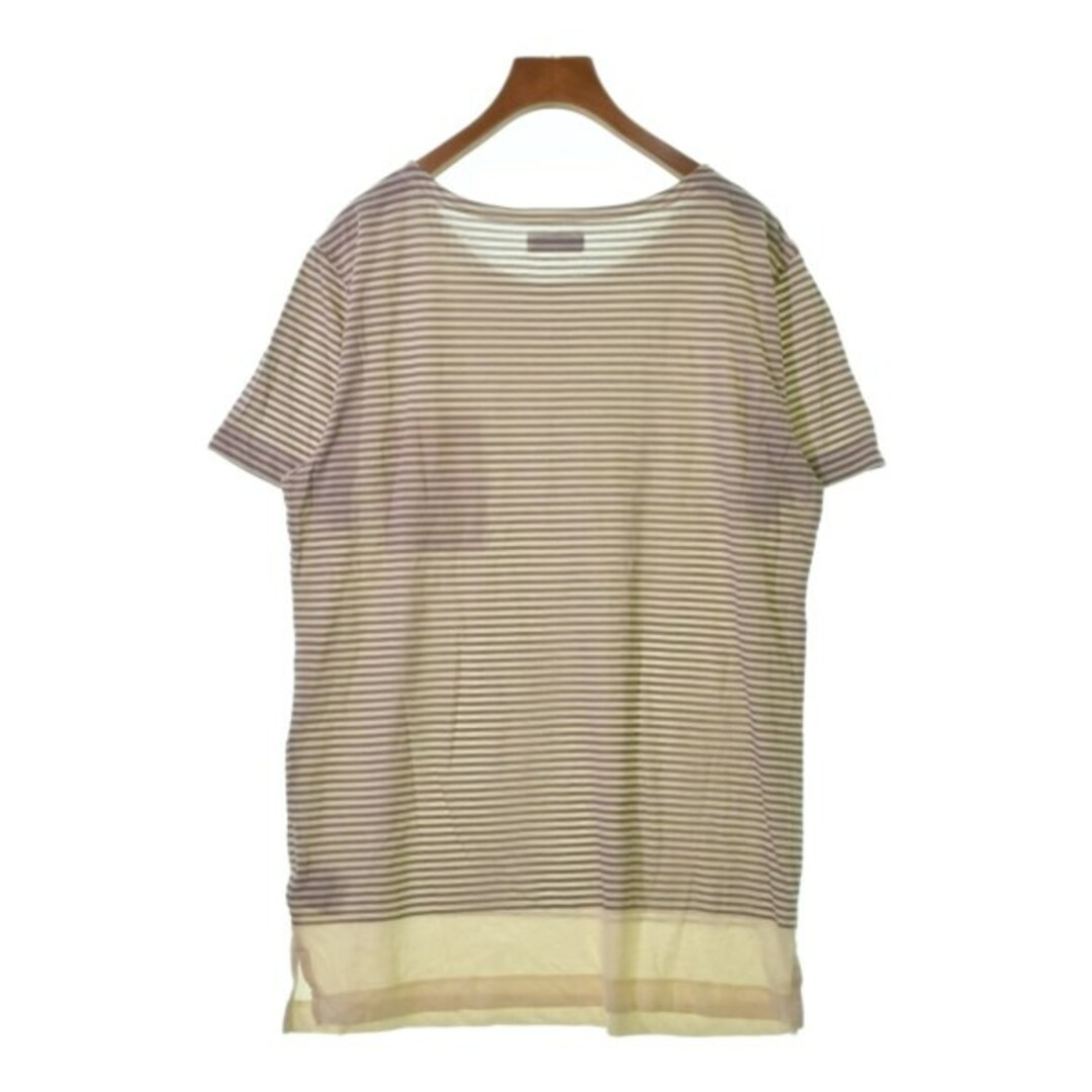 ACNE(アクネ)のAcne アクネ Tシャツ・カットソー XS アイボリーx茶(ボーダー) 【古着】【中古】 レディースのトップス(カットソー(半袖/袖なし))の商品写真