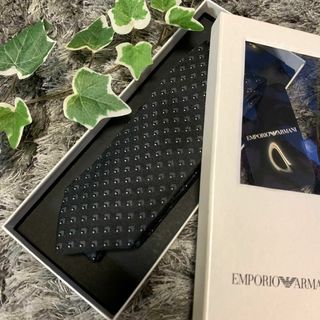 エンポリオアルマーニ(Emporio Armani)のエンポリオアルマーニ メンズ ネクタイ ダークグリーン タグ付き新品未使用(ネクタイ)