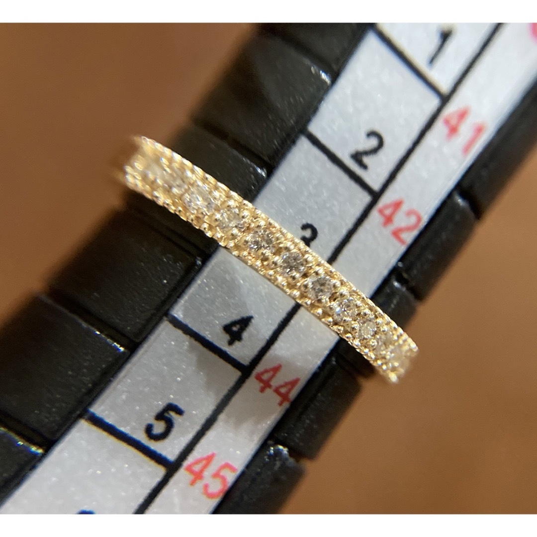 新品　k18  ピンキーリング　ミルウチ　イエローゴールド　3号 レディースのアクセサリー(リング(指輪))の商品写真