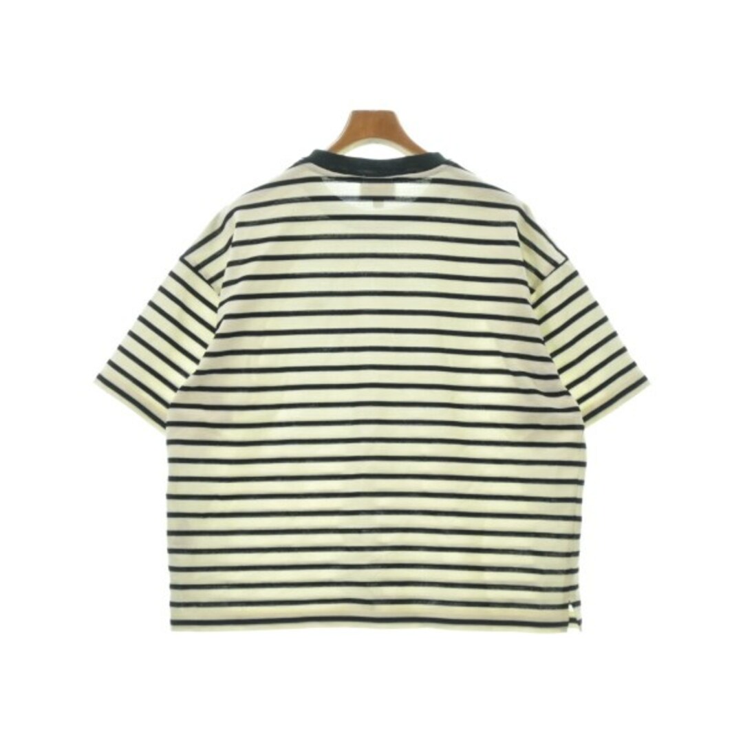 LACOSTE ラコステ Tシャツ・カットソー 1(XS位) 白x黒(ボーダー)