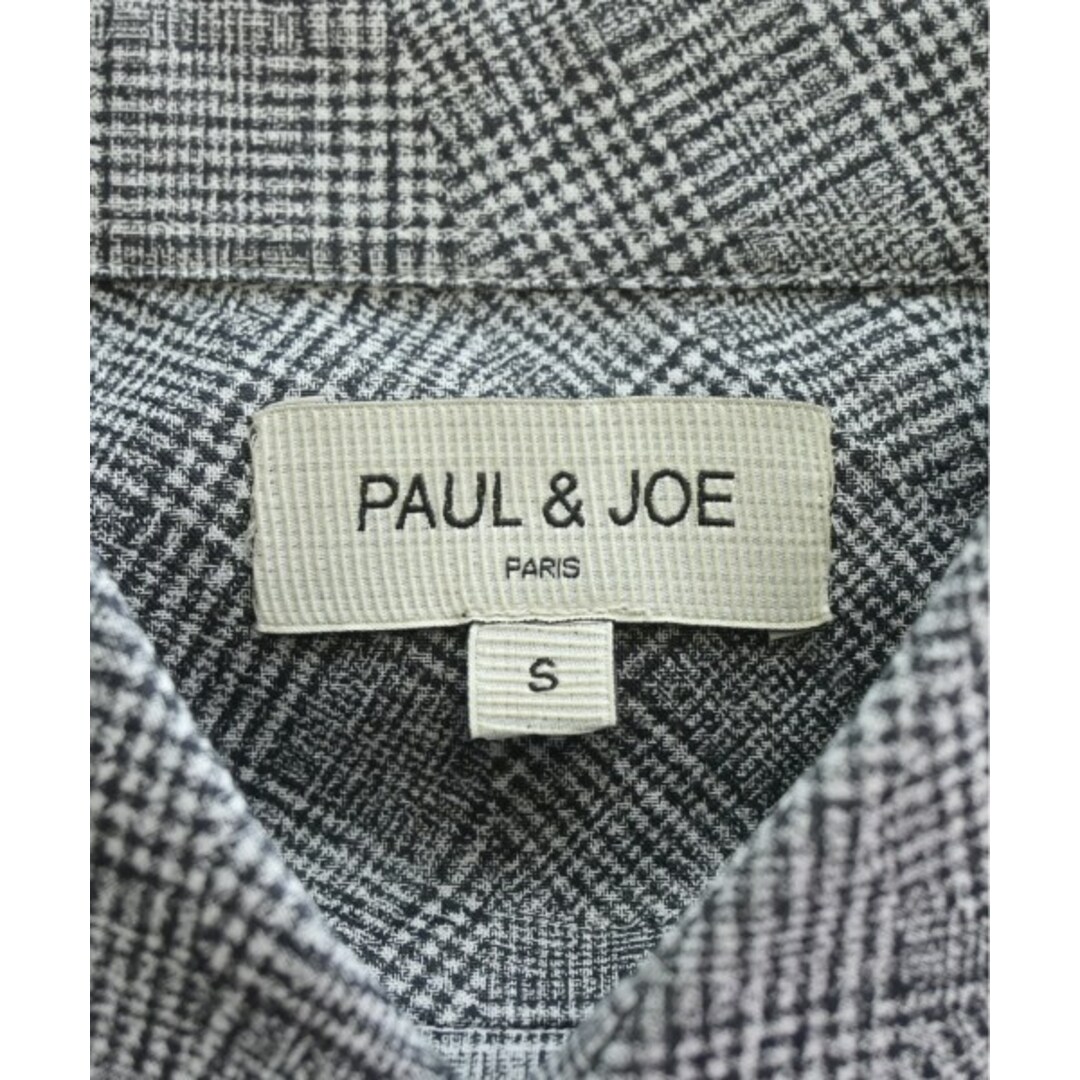 PAUL & JOE(ポールアンドジョー)のPAUL&JOE カジュアルシャツ S グレーx黒(グレンチェック) 【古着】【中古】 メンズのトップス(シャツ)の商品写真