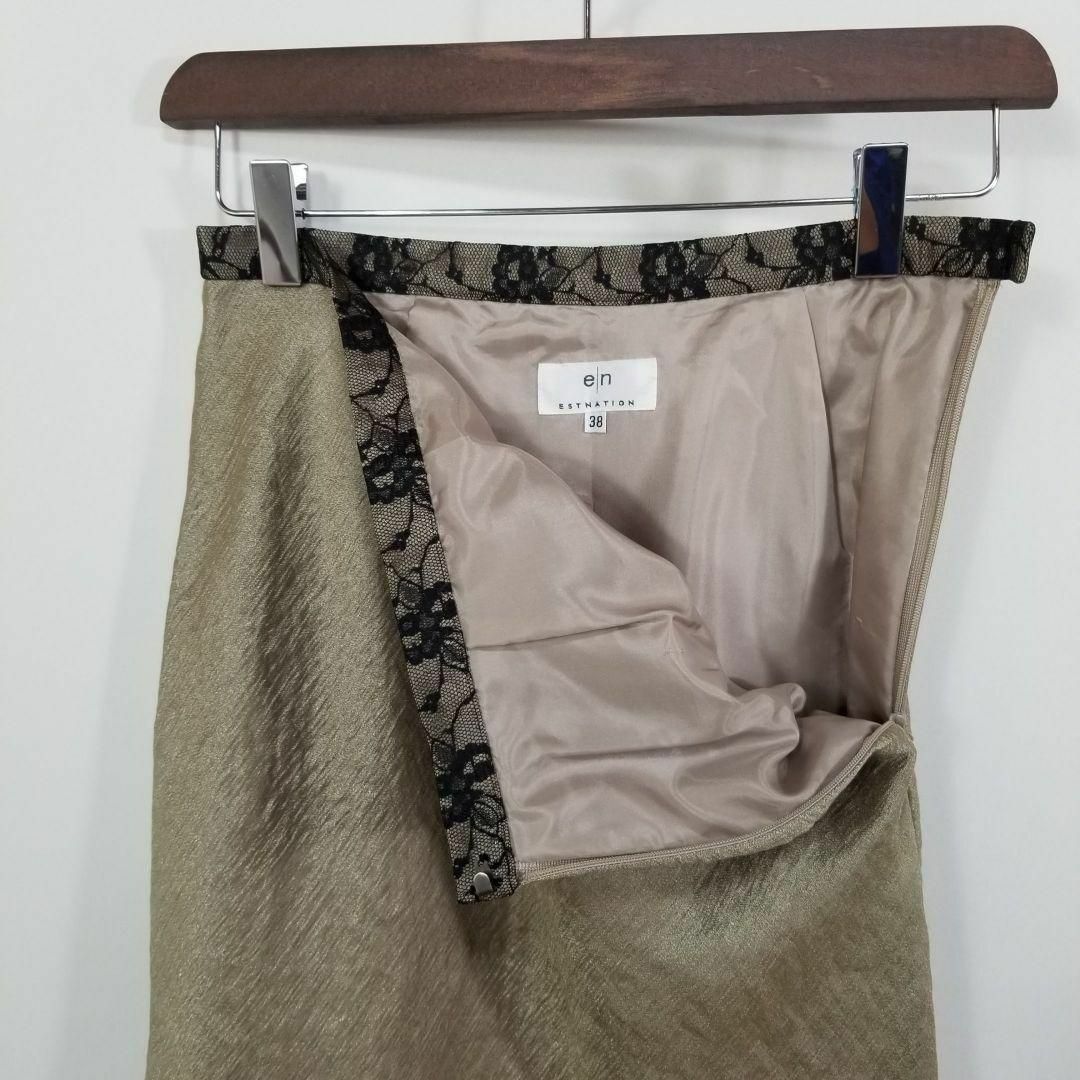 ESTNATION(エストネーション)のエストネーション ESTNATION38サイズMレーヨンひざ丈スカート レディースのスカート(ロングスカート)の商品写真